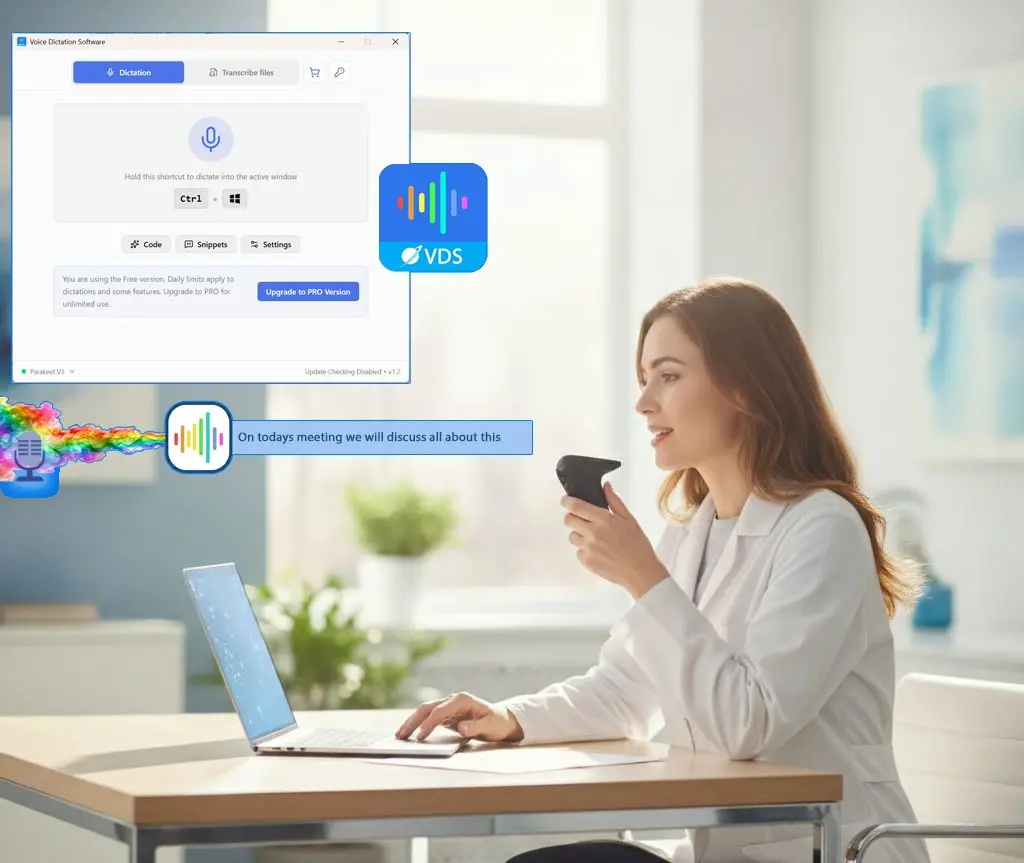 SayOnce - Voice Dictation Software 스크린샷.