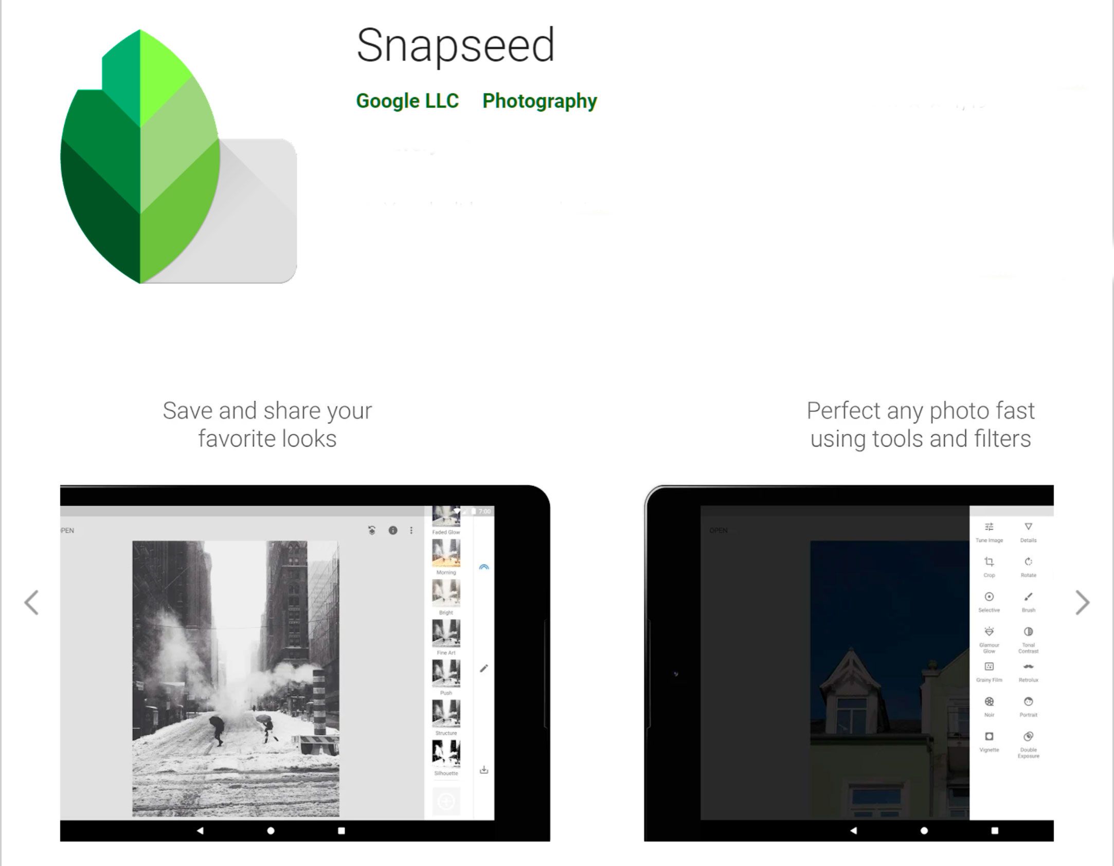 안드로이드에서 비디오의 얼굴을 블러로 하기 위해 Snapseed 앱을 사용하세요...
