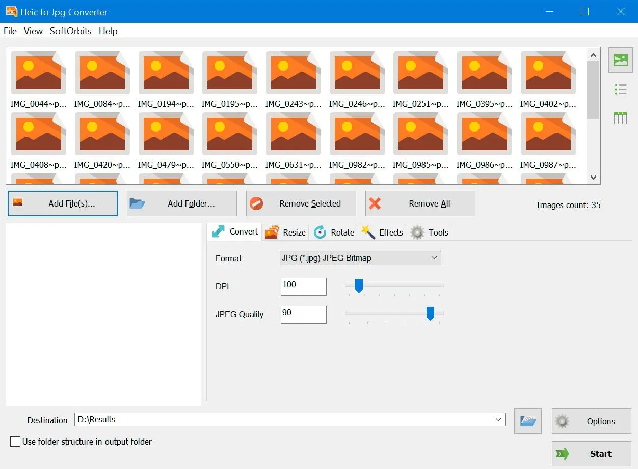 HEIC to JPG Converter 스크린샷.