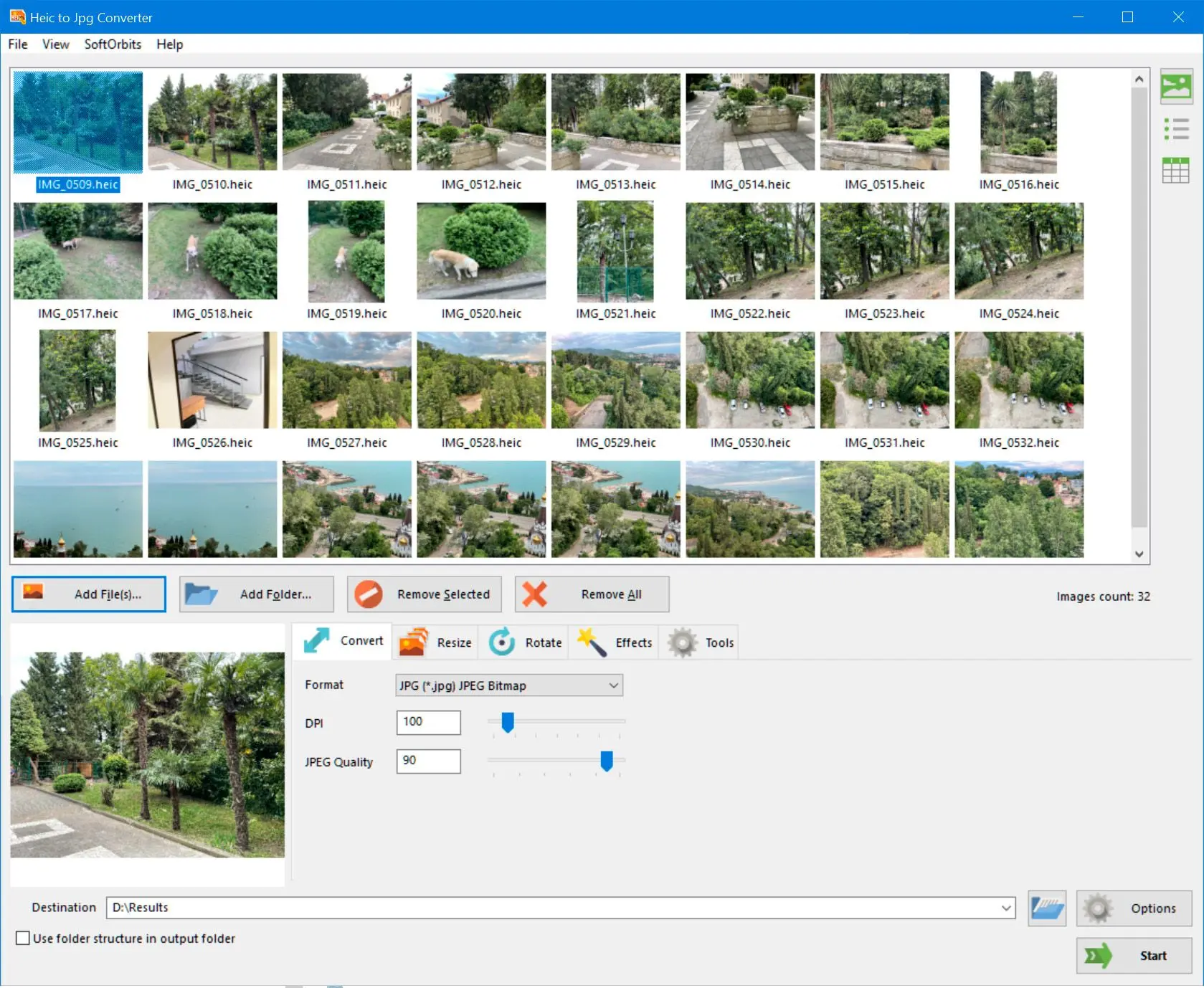 HEIC to JPG Converter 스크린샷.