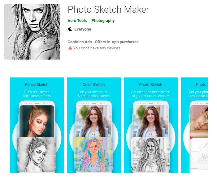 사진 스케치 메이커 - 사진을 선 그림 앱으로 바꾸기를 큰..