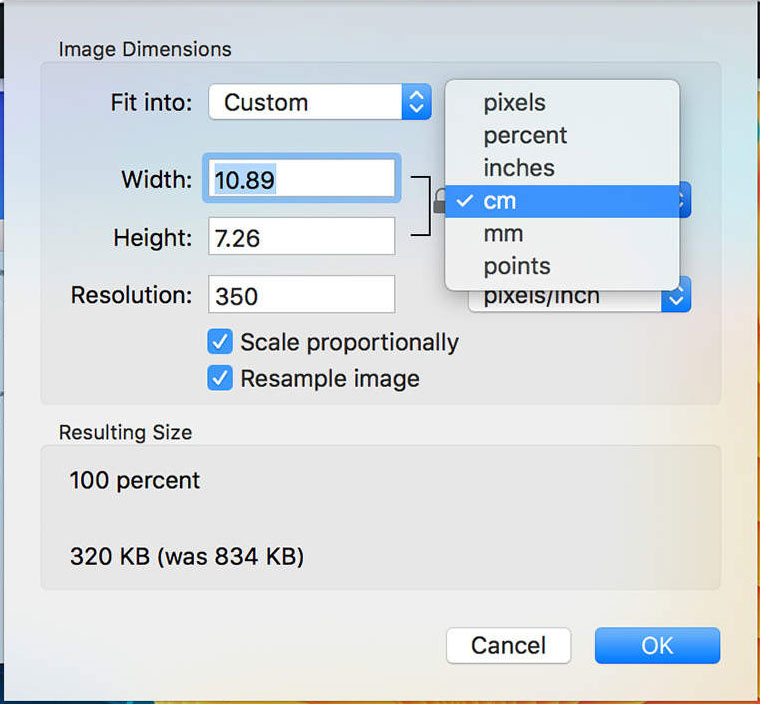 Osx (Mac)에서 여러 이미지 크기 조정.