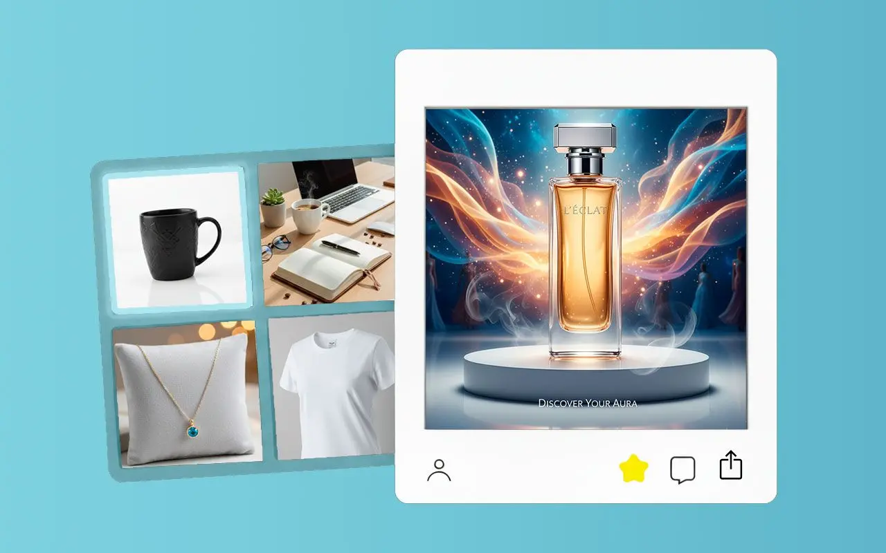 상상하는 모든 것 창조: 전자 상거래 사진.