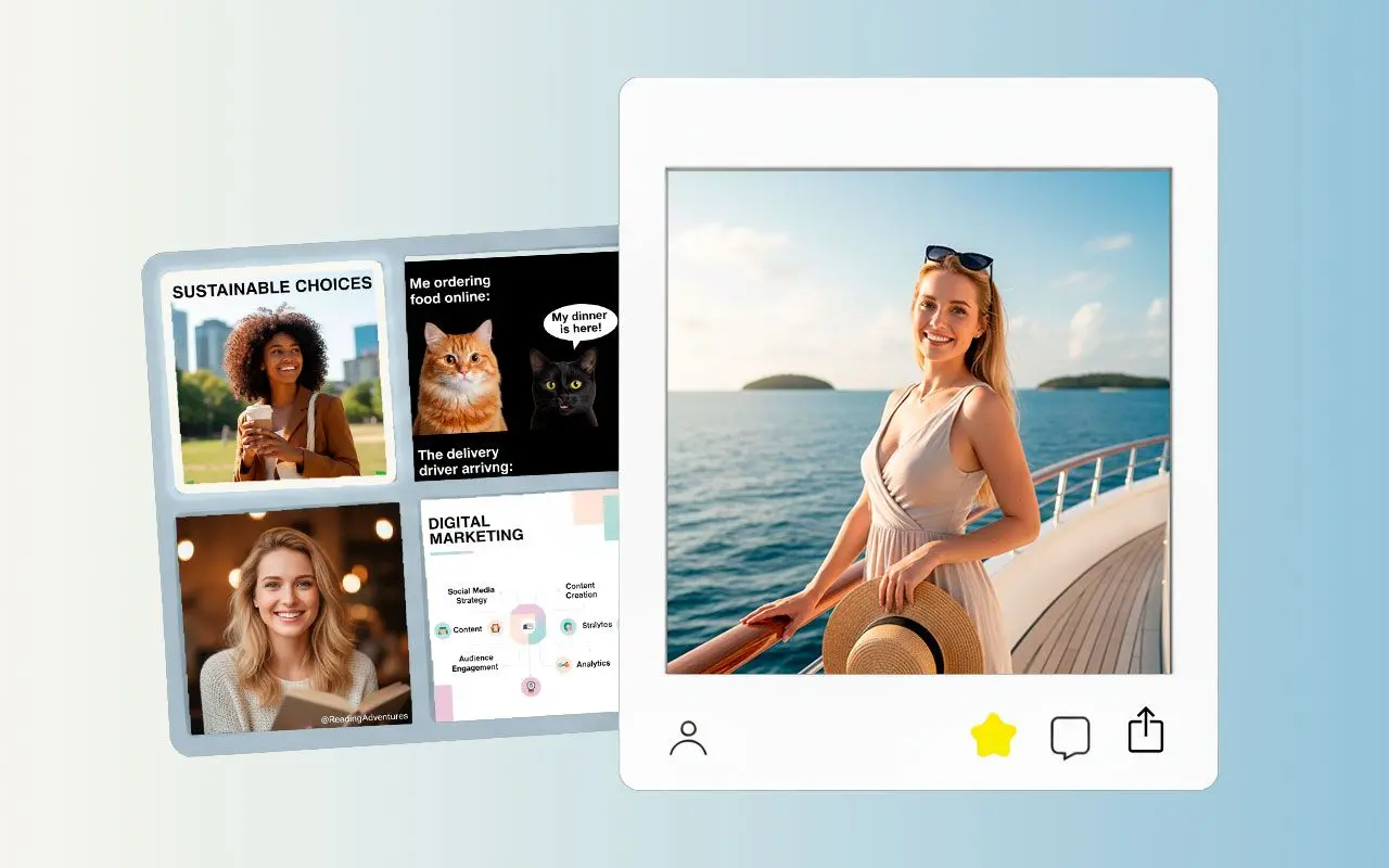 상상하는 모든 것 창조: 소셜 미디어 콘텐츠 생성.