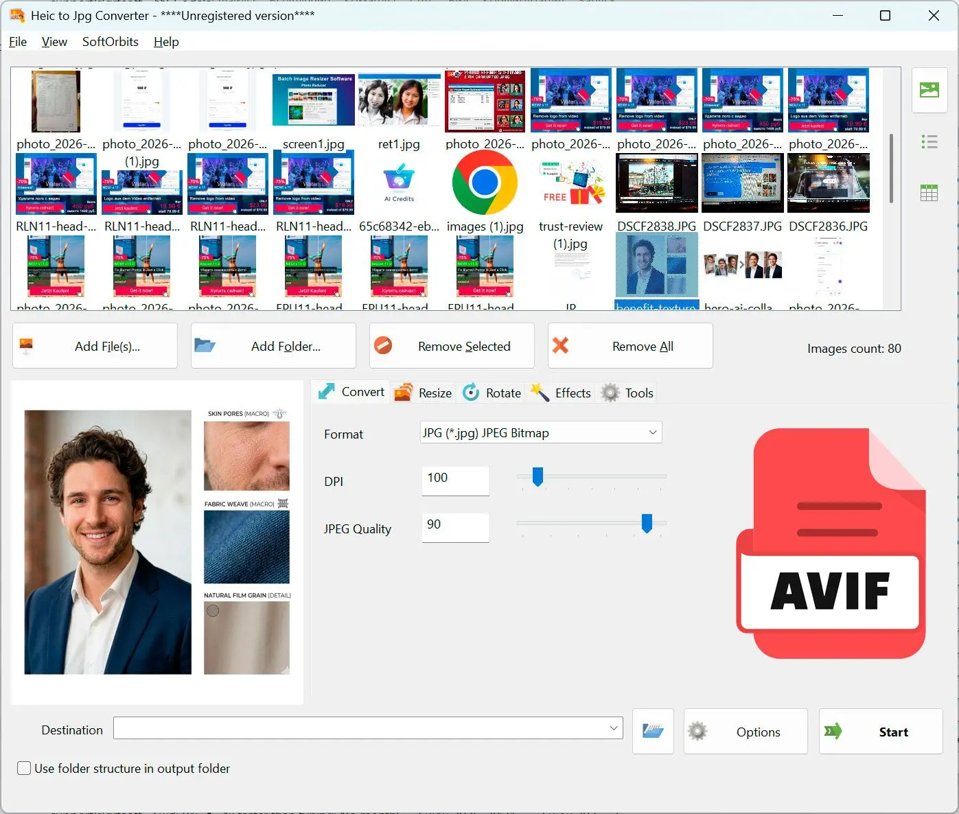 HEIC to JPG Converter 스크린샷.