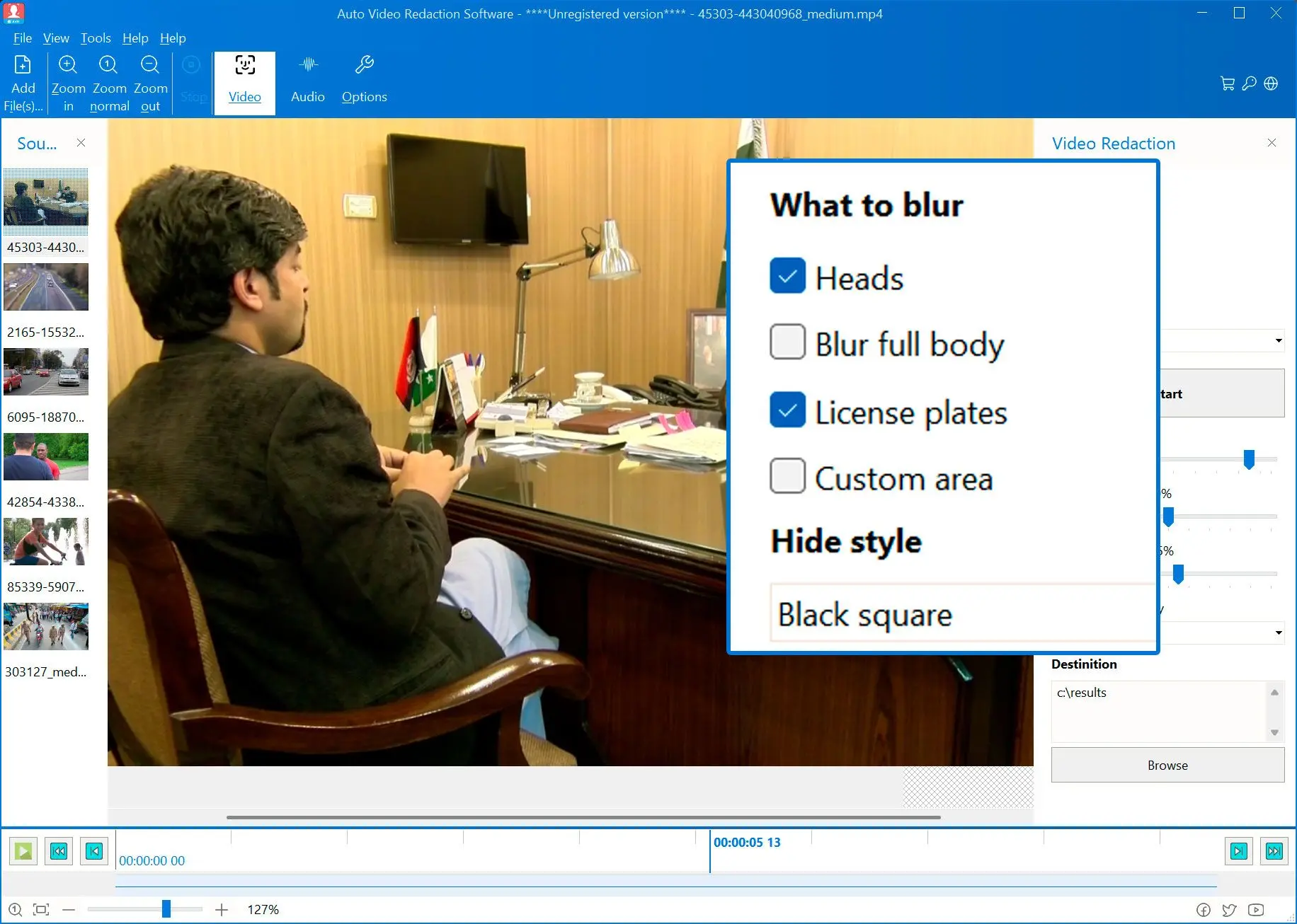 수정할 항목 선택.