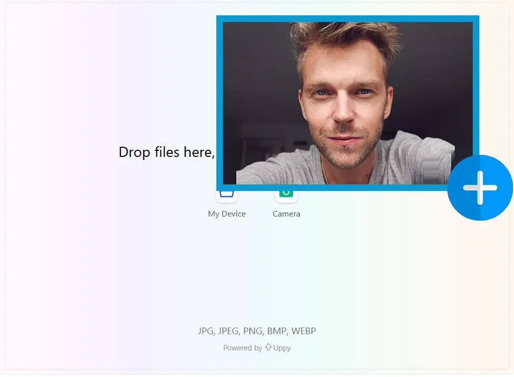 모델 사진 업로드.