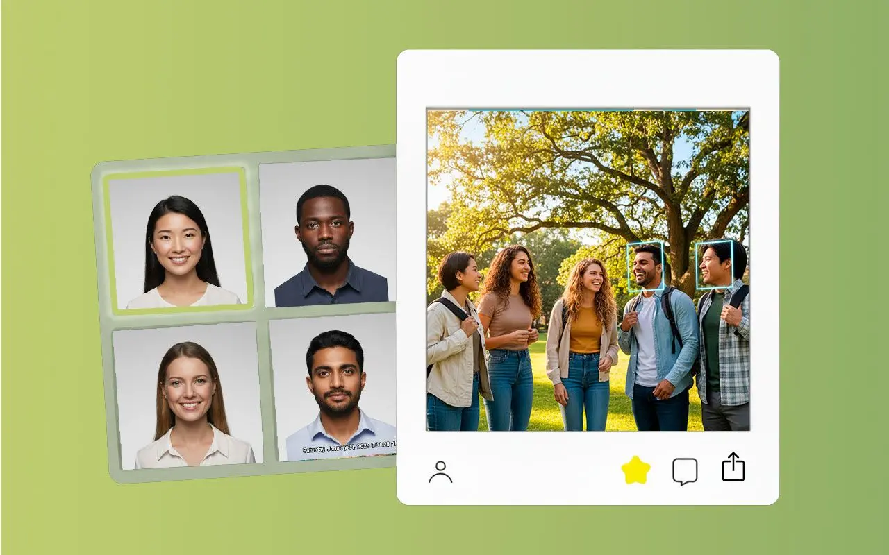다중 얼굴 및 일괄 처리.