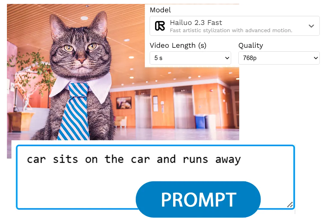 프롬프트 및 설정 입력.