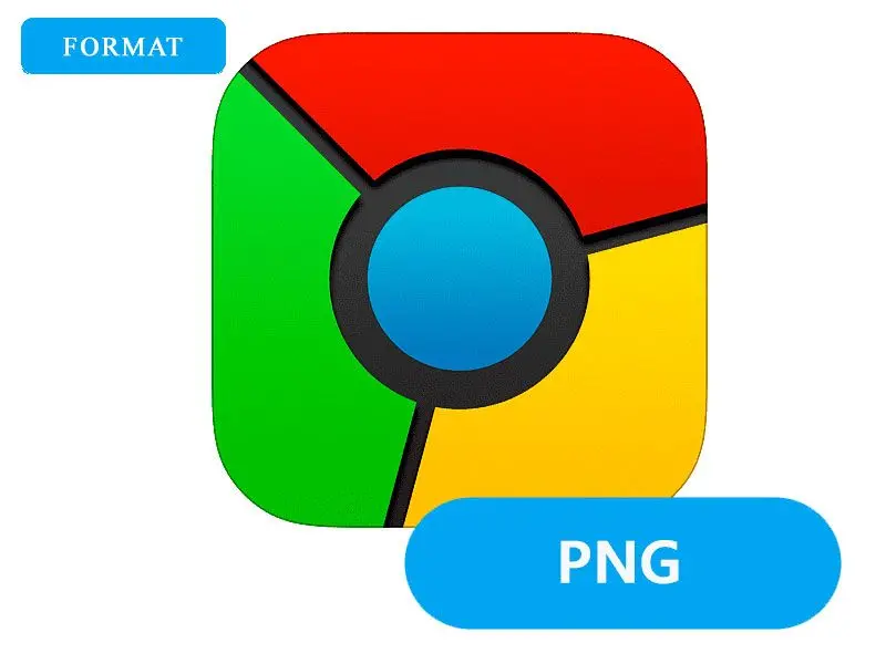 PNG 출력 형식 선택.
