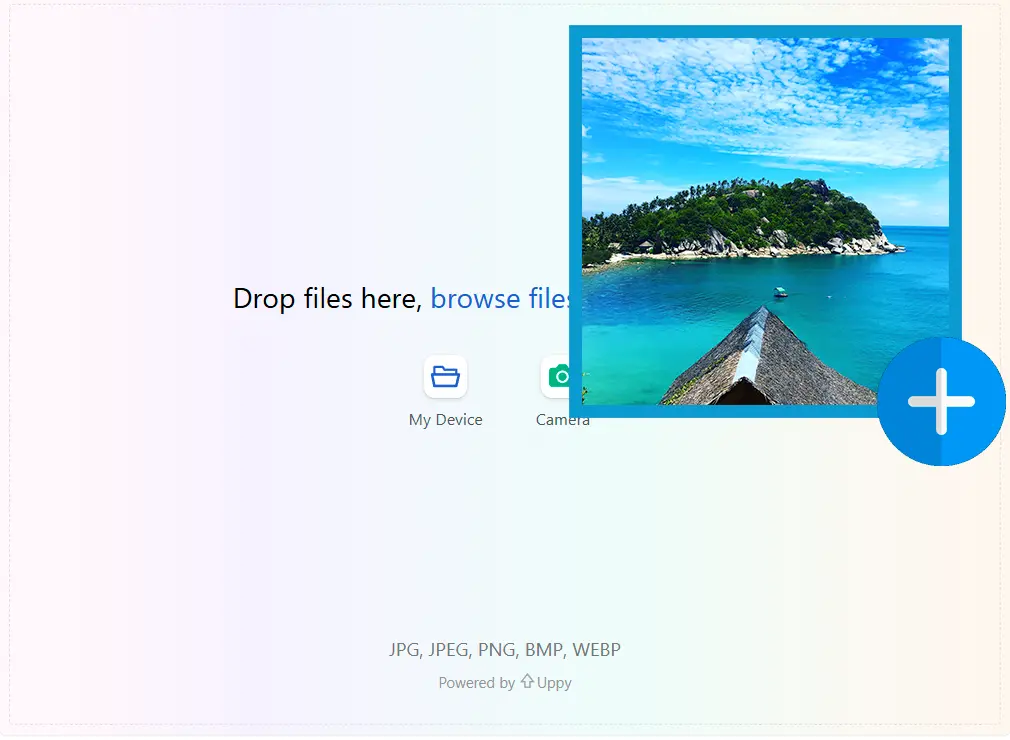 저해상도 사진 업로드.