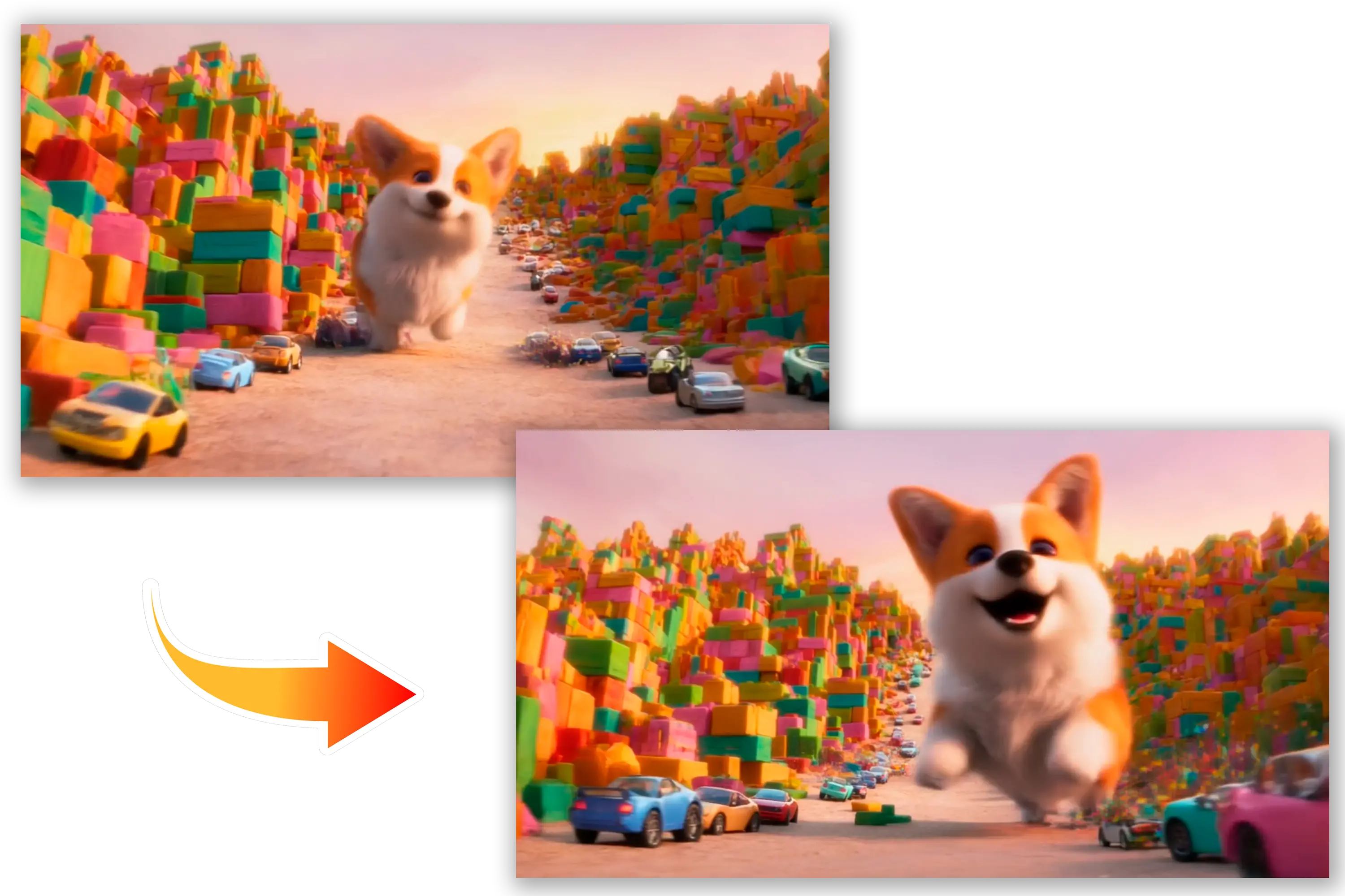 더 긴 비디오 생성: 마지막 키프레임 옵션.