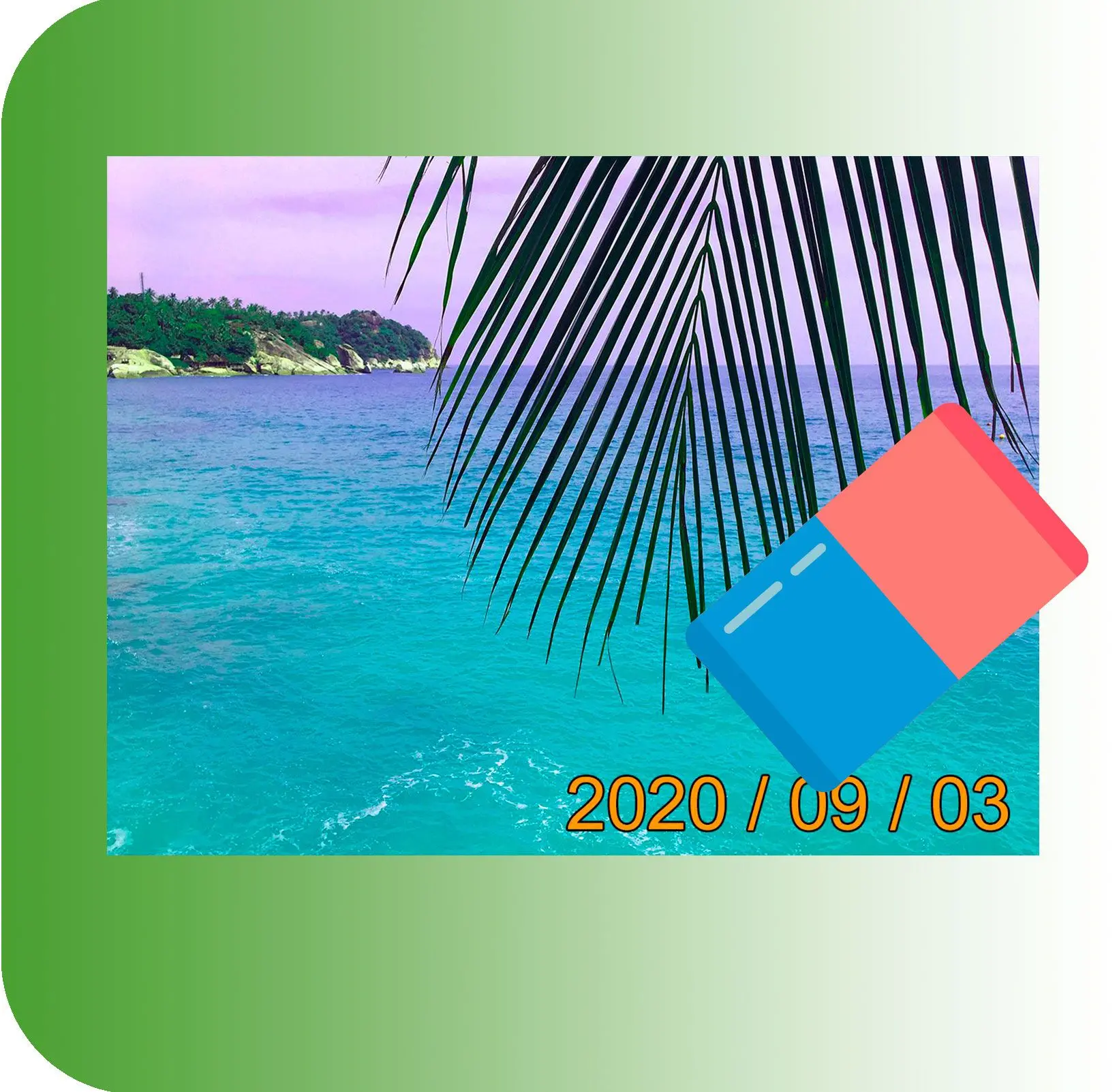 텍스트, 시간 및 날짜 스탬프 제거.