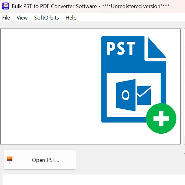 PST 파일 열기.