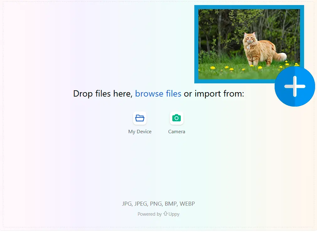 참조 이미지 업로드.