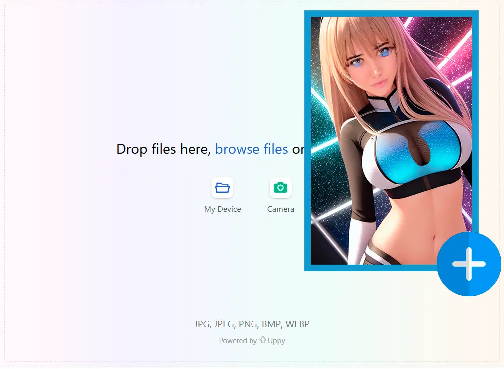 타겟 비디오 업로드.