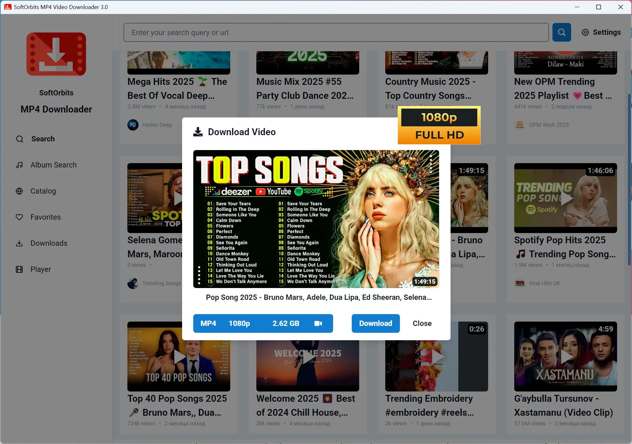 MP4 Downloader for Youtube 스크린샷.