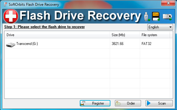 SoftOrbits Flash Drive Recovery 스크린샷 