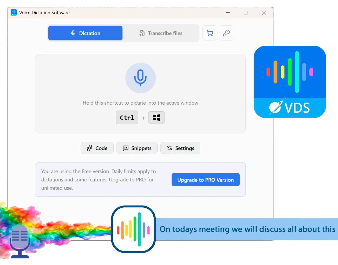 SayOnce - Voice Dictation Software 스크린샷.